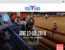 Tablet Screenshot of pecosrodeo.com